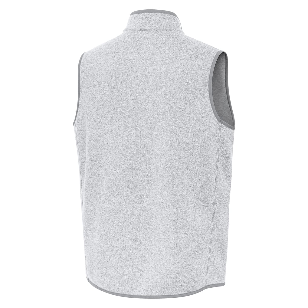  Ryan Blaney Antigua Fortune Full-Zip Vest - Heather Gray